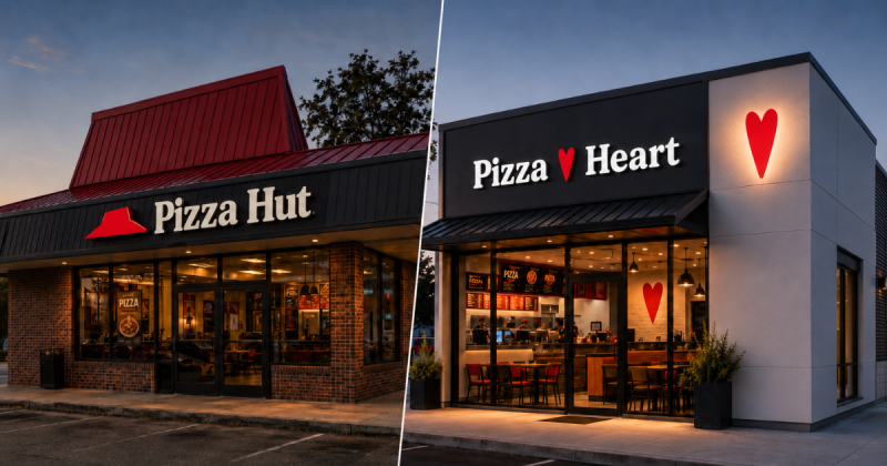 Как бренд Pizza Hut стал Pizza Heart и зачем пиццерии коллаборация с конкурентом