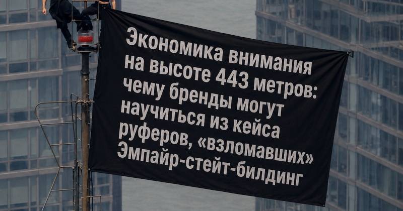 Экономика внимания на высоте 443 метров: чему бренды могут научиться у руферов, «взломавших» Эмпайр-стейт-билдинг Экономика внимания на высоте 443 метров: чему бренды могут научиться у руферов, «взломавших» Эмпайр-стейт-билдинг